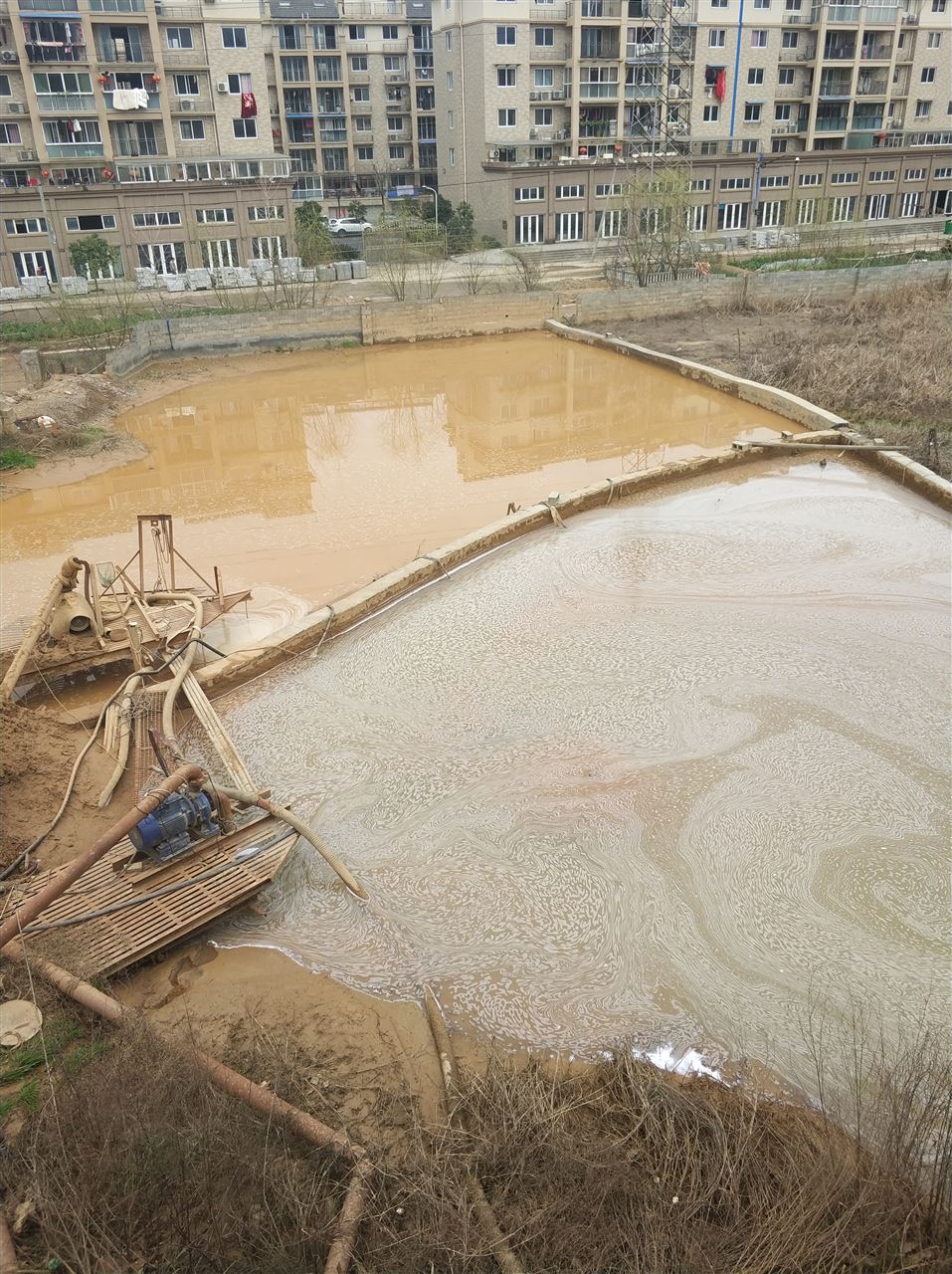 沙坡头沉淀池淤泥清理-厂区废水池淤泥清淤